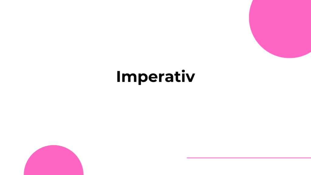 Learn German - Imperativ 