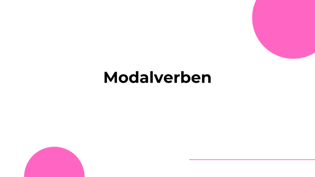 Learn German - Modalverben
